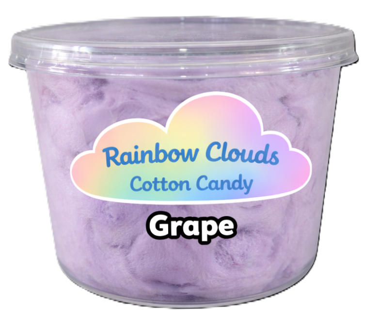 Grape cotton candy