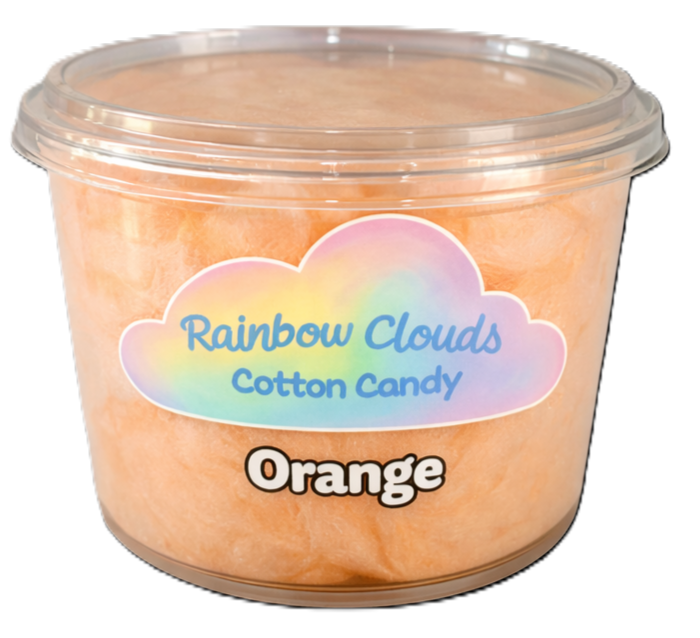 Orange cotton candy