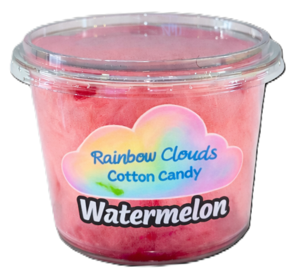 Watermelon cotton candy