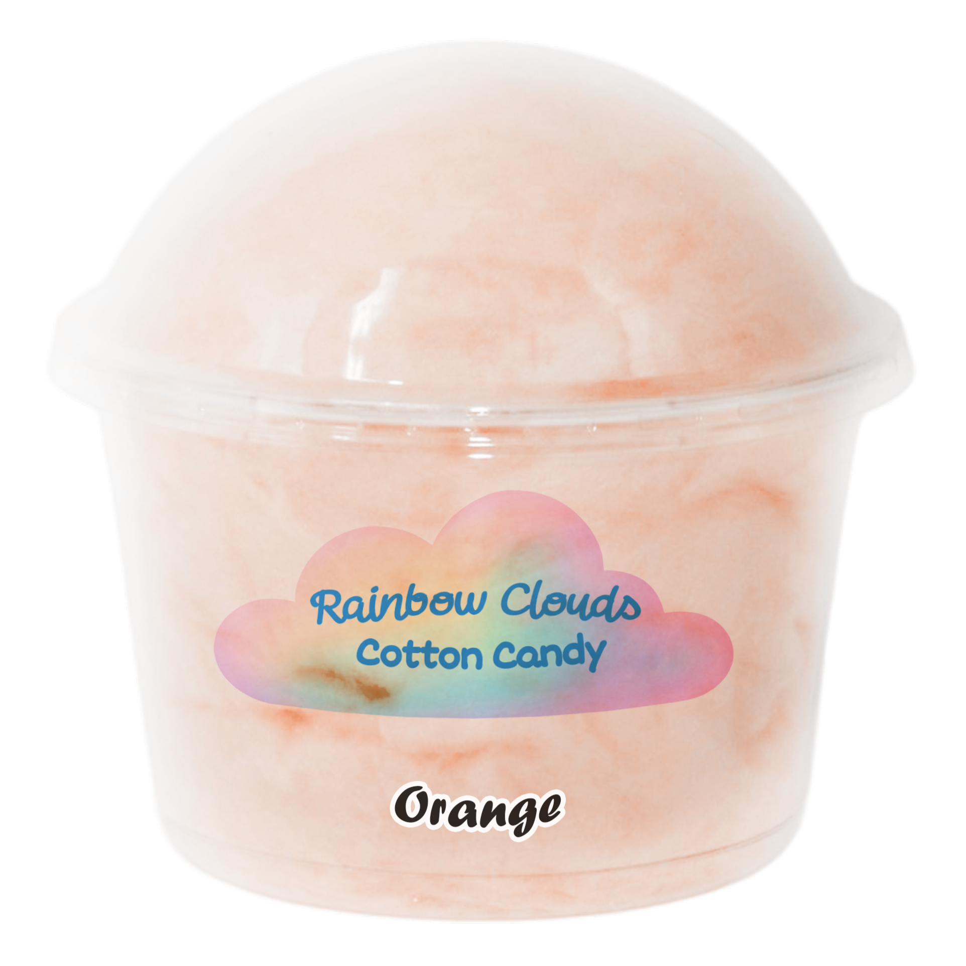 Orange cotton candy